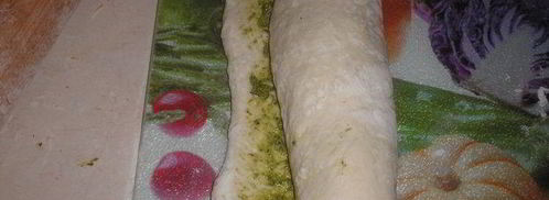 хлеб с соусом песто. Шаг 8