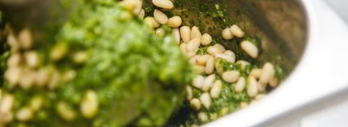 лингвини с соусом песто. Шаг 3