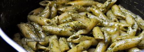 пенне с соусом песто и брезаолой. Шаг 5