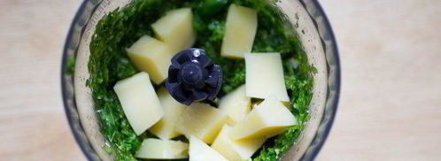 песто из черемши с грецким орехом. Шаг 5