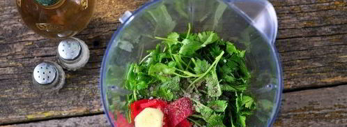 песто из кинзы. Шаг 7