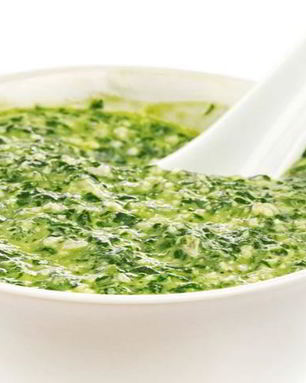 Песто из корн-салата и руколы