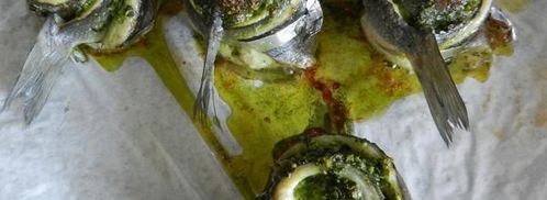 сибас, запеченый с соусом песто. Шаг 21