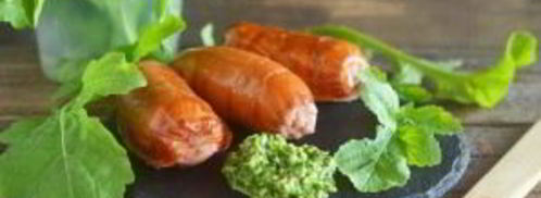 сосиски-гриль с соусом песто из руколлы. Шаг 8