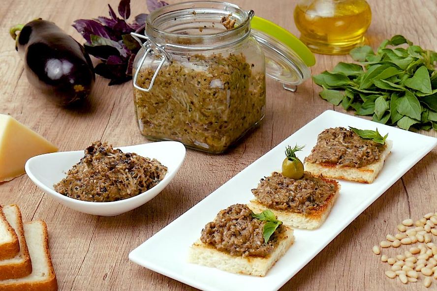 Рецепт соуса песто из баклажанов