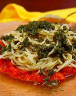 Спагетти с соусом Песто аппетитно и быстро