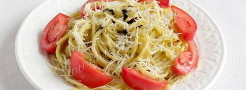 спагетти с соусом песто. Шаг 9