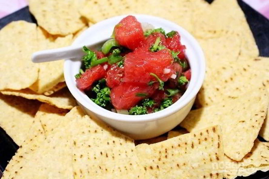 Рецепт арбузной сальсы