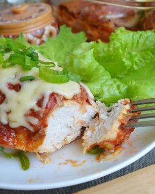 Курица с соусом сальса