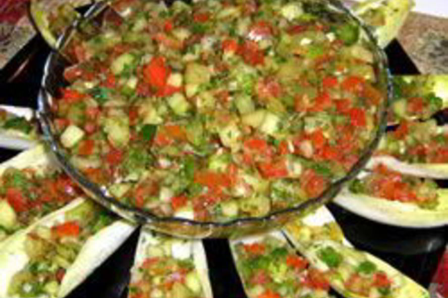 Рецепт острой сальсы с огурцами и сладким перцем