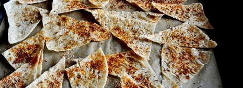 персиковая сальса с чипсами из лаваша. Шаг 10