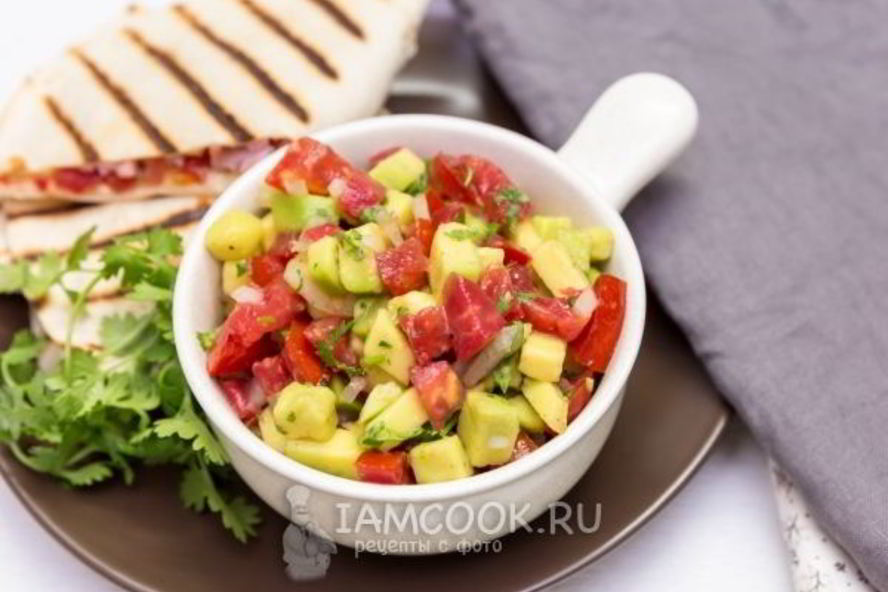 Рецепт сальсы из авокадо с помидорами