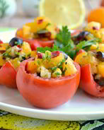 Сальса из желтых помидоров с виноградом