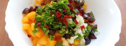 сальса из желтых помидоров с виноградом. Шаг 4