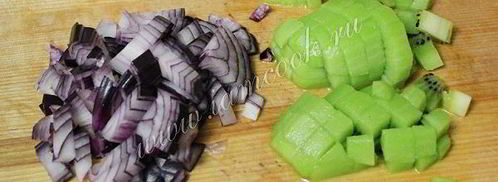 соус сальса с киви. Шаг 4