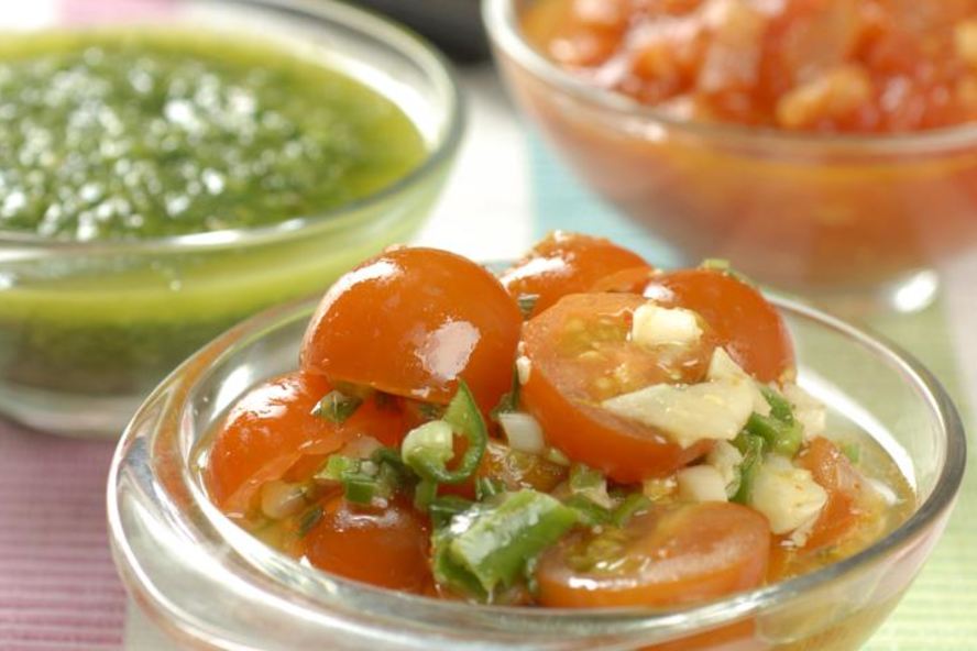 Рецепт соусов сальса круда, сальса роха, сальса верде