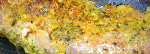 свиная вырезка маринованная в кинзе и томатная сальса. Шаг 5