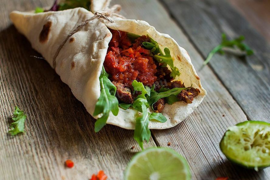 Рецепт тако с соусом сальса