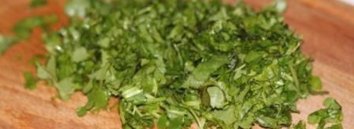 томатная сальса с кинзой и луком. Шаг 5