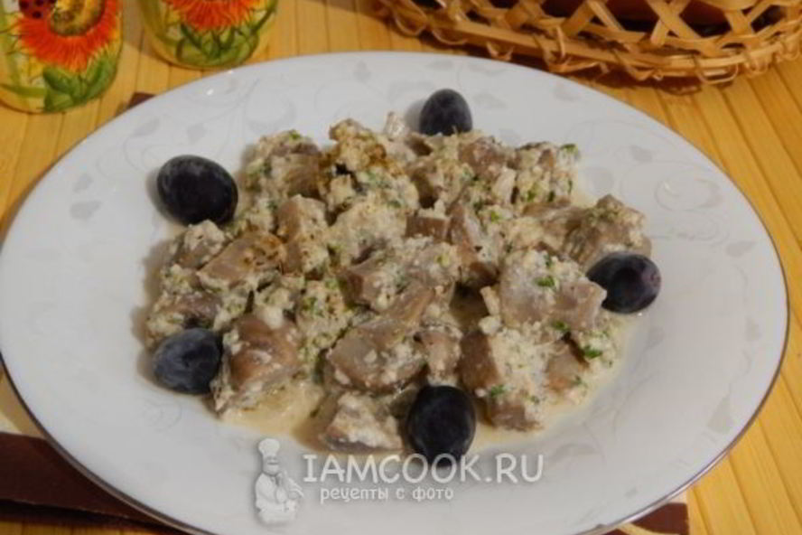 Рецепт сациви с грибами