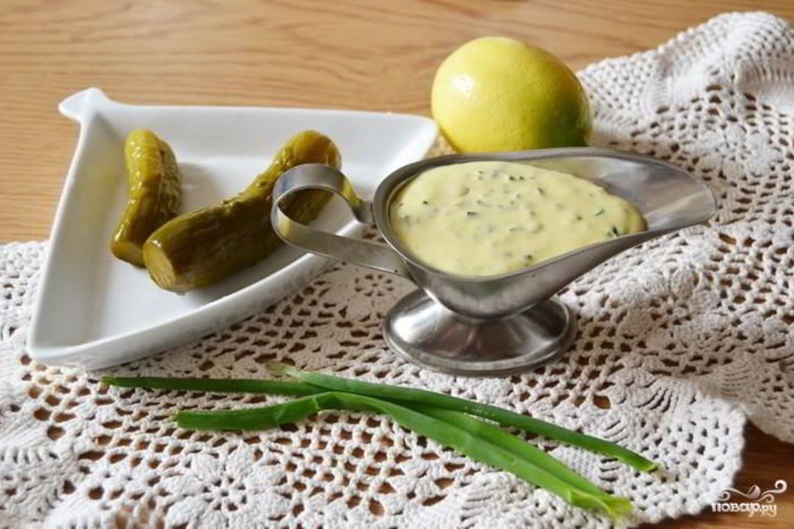 Рецепт соуса тартар к рыбе