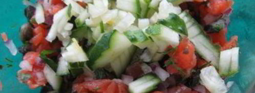 тартар из форели в ледяном хрустале. Шаг 13