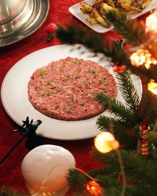 Тартар из говядины с кимчи