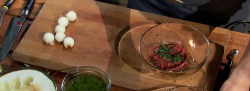 тартар из говядины со свежей дыней. Шаг 7