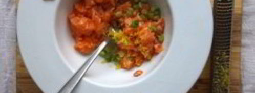 тартар из лосося и авокадо. Шаг 3