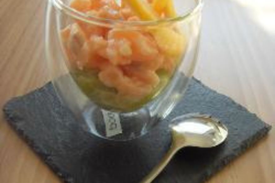 Рецепт тартара из лосося и лука-порея