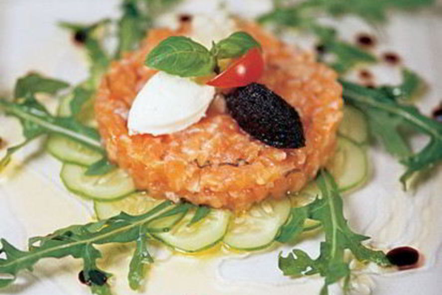 Рецепт тартара из лосося с имбирем