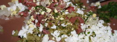 тартар из мраморной говядины. Шаг 8