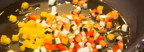 тартар из овощей в соусе из йогурта. Шаг 4