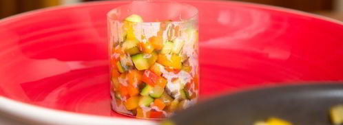 тартар из овощей в соусе из йогурта. Шаг 7