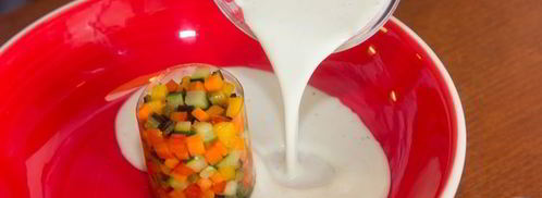 тартар из овощей в соусе из йогурта. Шаг 8