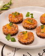 Тартар из семги с апельсином