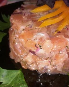 Тартар из слабосоленого лосося