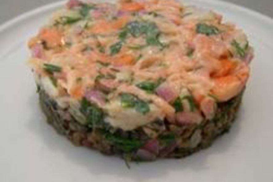 Рецепт тартара из свежего тунца и гребешков