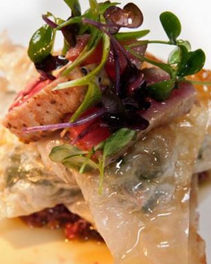 Тартар из тунца в лаймовом сиропе