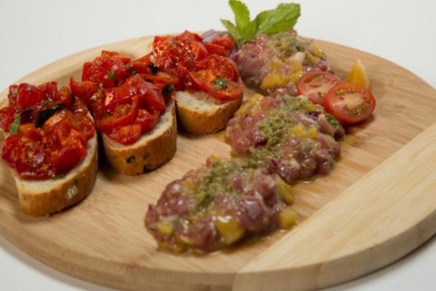 Рецепт тартара из утки с персиками