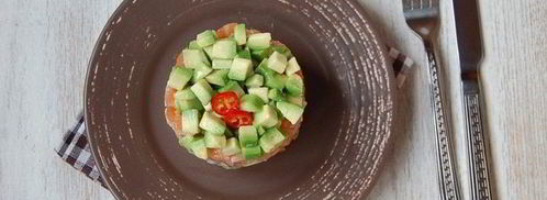 тартар с лососем и авокадо. Шаг 8