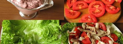 мясной салат с майонезом-ткемали. Шаг 4