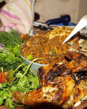 Цыпленок в Ткемали