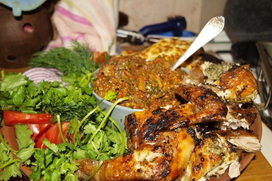 Рецепт цыпленка в ткемали