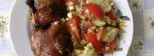 утка в соусе ткемали с медом. Шаг 18