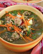 Бараний суп с фрикадельками