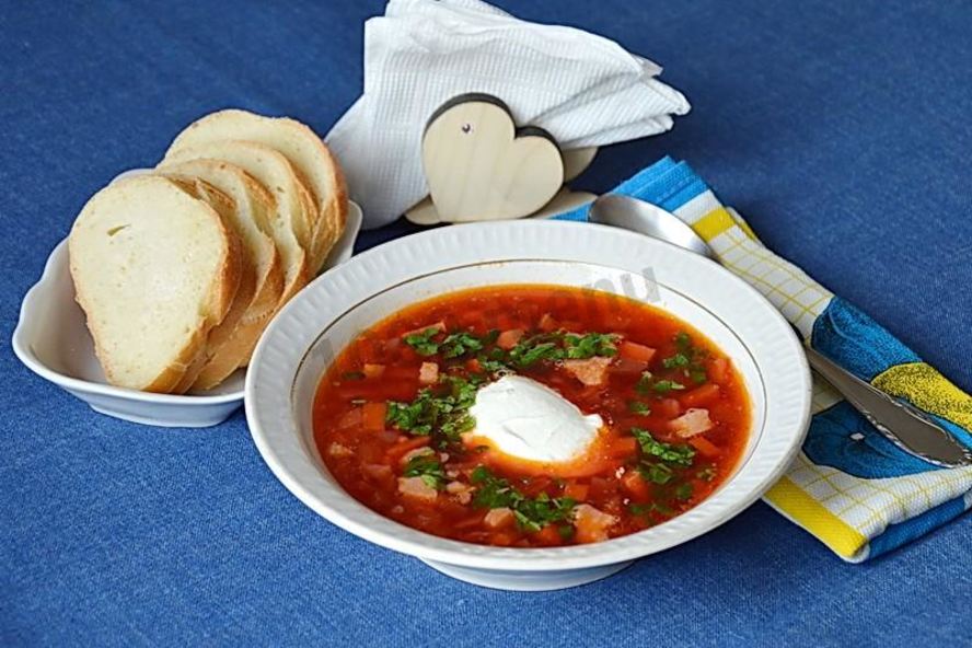 Рецепт борща московского со свеклой