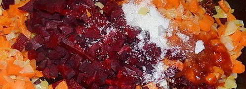 борщ московский со свеклой. Шаг 7