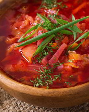 Борщ по-французски