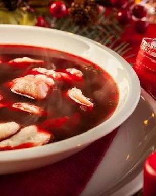 Борщ по-полтавски с галушками